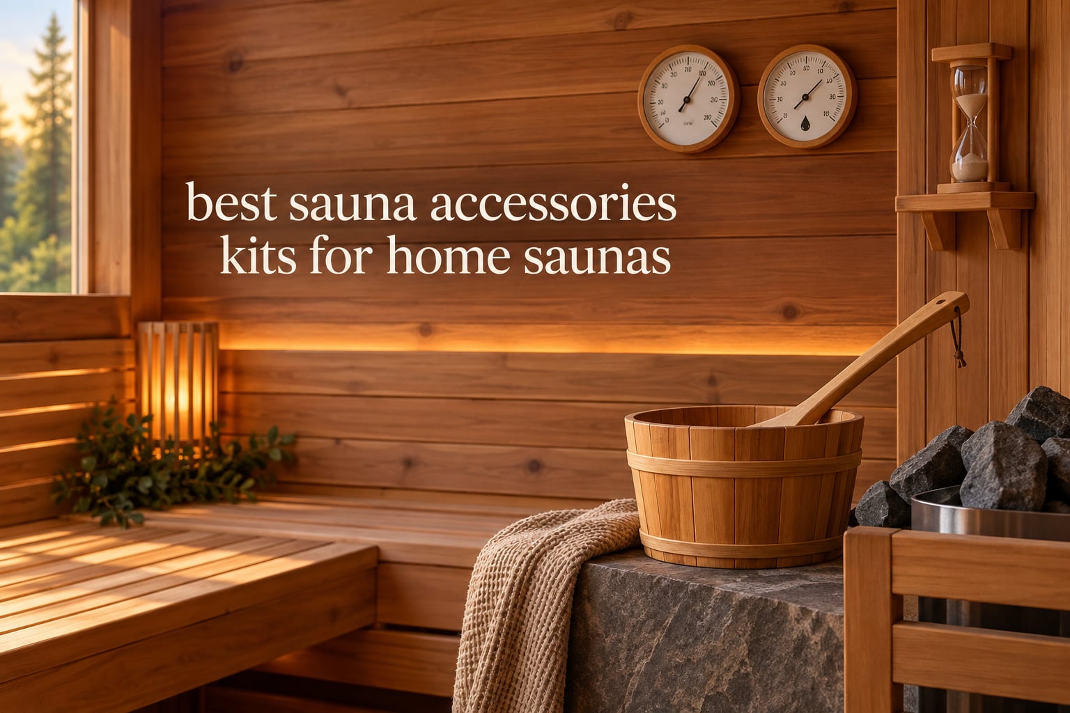 best sauna accessories kits for home saunas